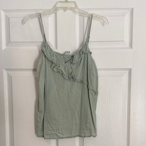 Old Navy Women's Ruffled Camisole in Soft Green